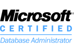 Microsoft Certified database Administrator logo